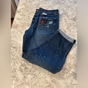 No Boundaries Super High Rise Girlfriend Jeans Size 13 Distressed NWT
